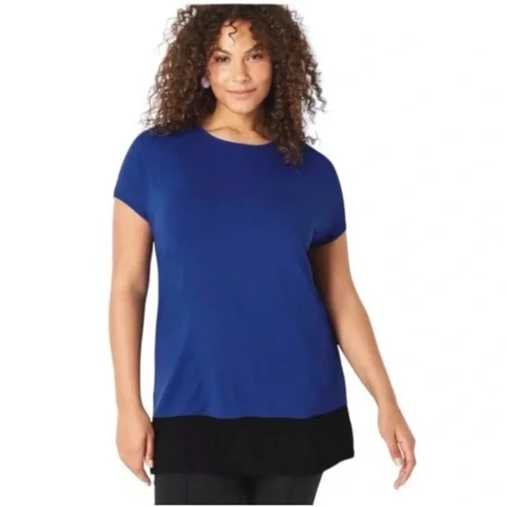 NEW J Jill Dipped Hem Tunic Top